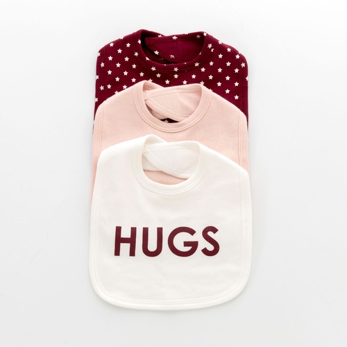 Free Hugs & Kisses 3 Pack Bibs