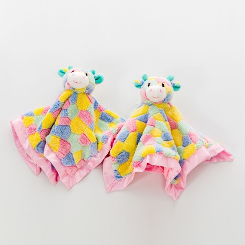 2 Pack Melman Giraffe Toy Blanket